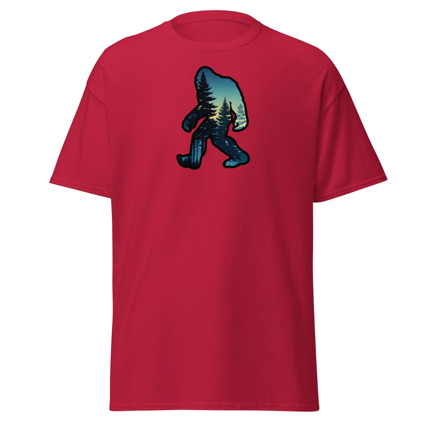 Bigfoot Sunset Forest Women's (Unisex) Classic Tee - Women's Shirts - Discovery Co.