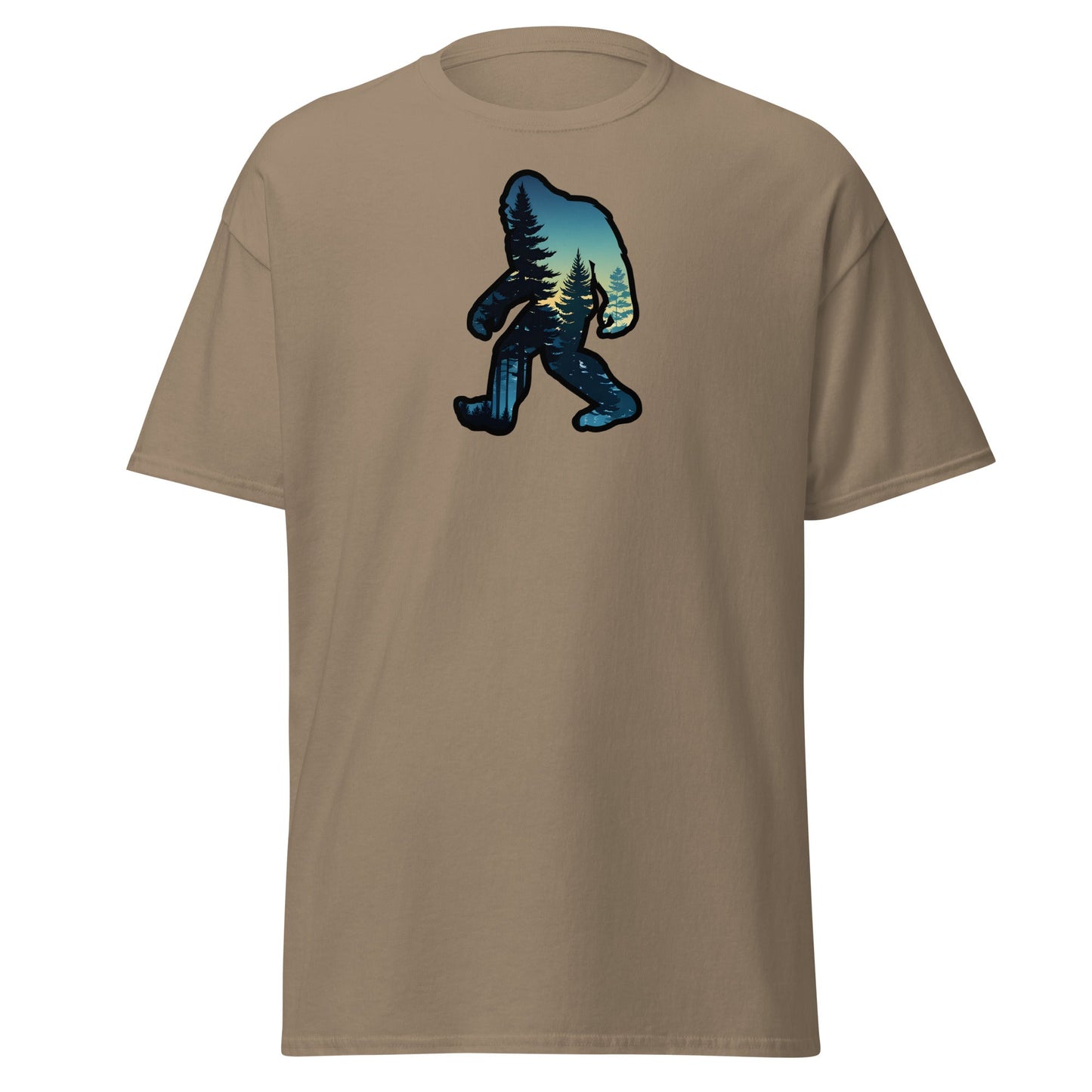 Bigfoot Sunset Forest Women's (Unisex) Classic Tee - Women's Shirts - Discovery Co.