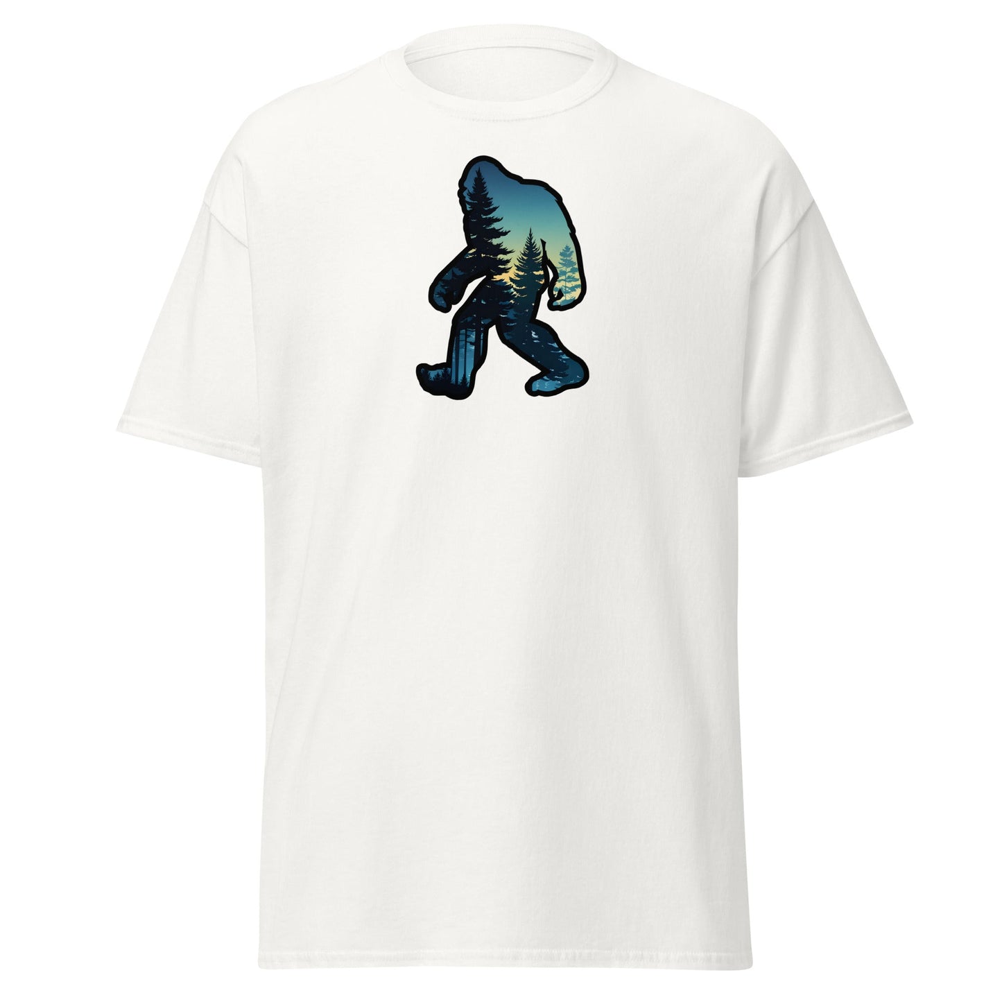 Bigfoot Sunset Forest Women's (Unisex) Classic Tee - Women's Shirts - Discovery Co.