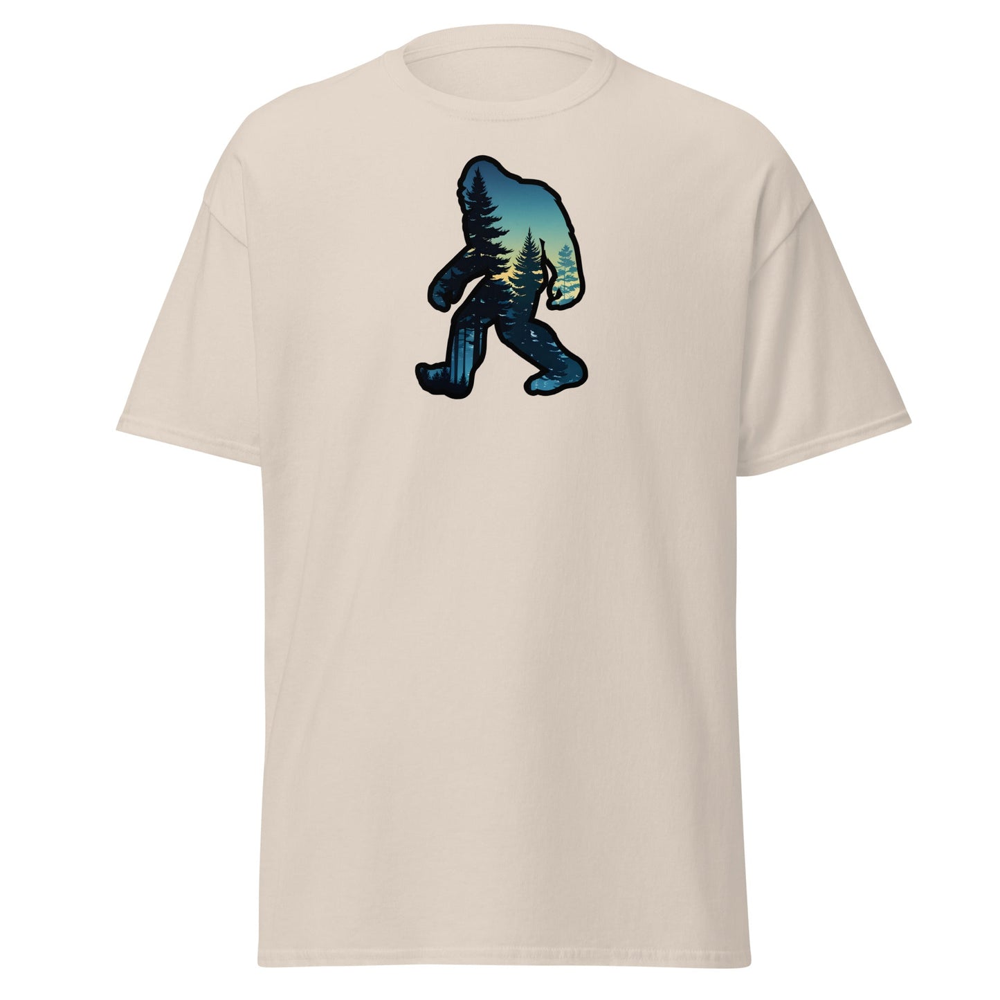 Bigfoot Sunset Forest Women's (Unisex) Classic Tee - Women's Shirts - Discovery Co.