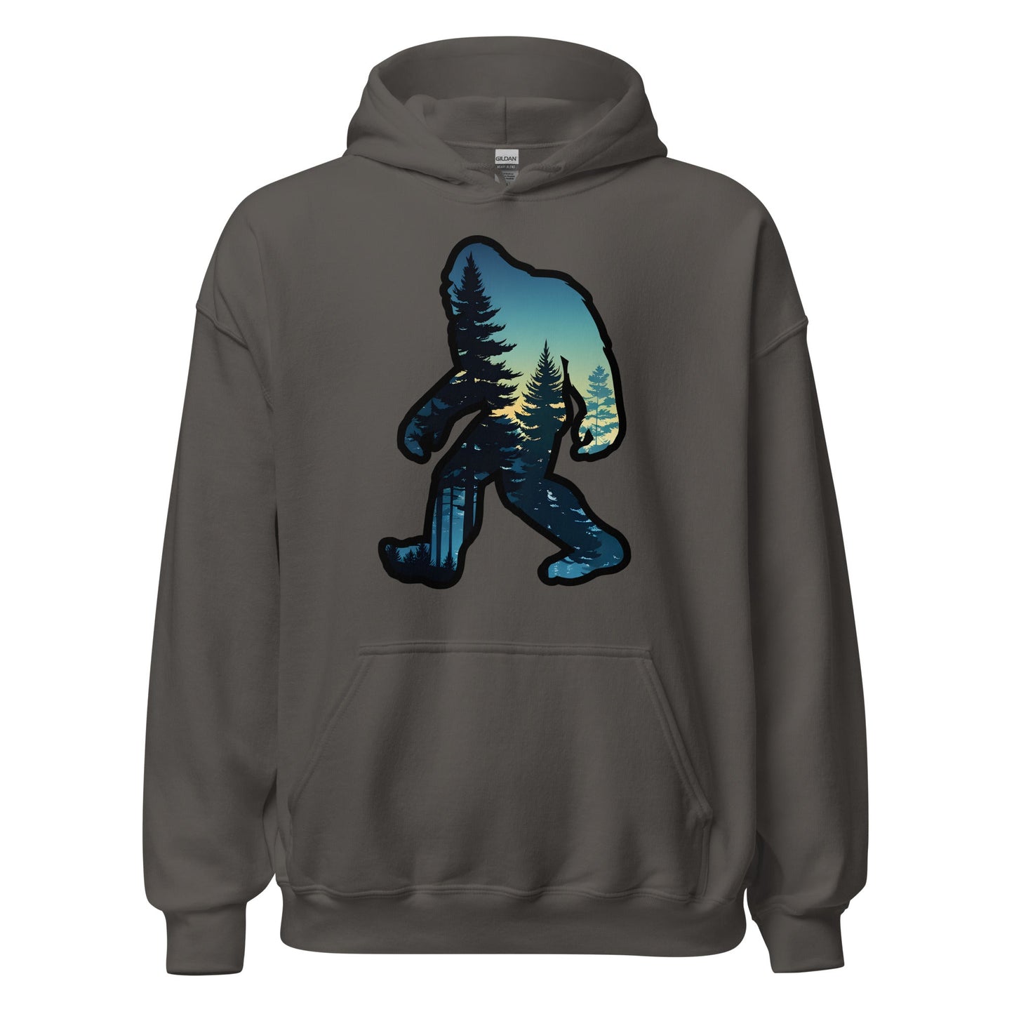Bigfoot Sunset Forest Women's (Unisex) Hoodie - Hoodies - Discovery Co.