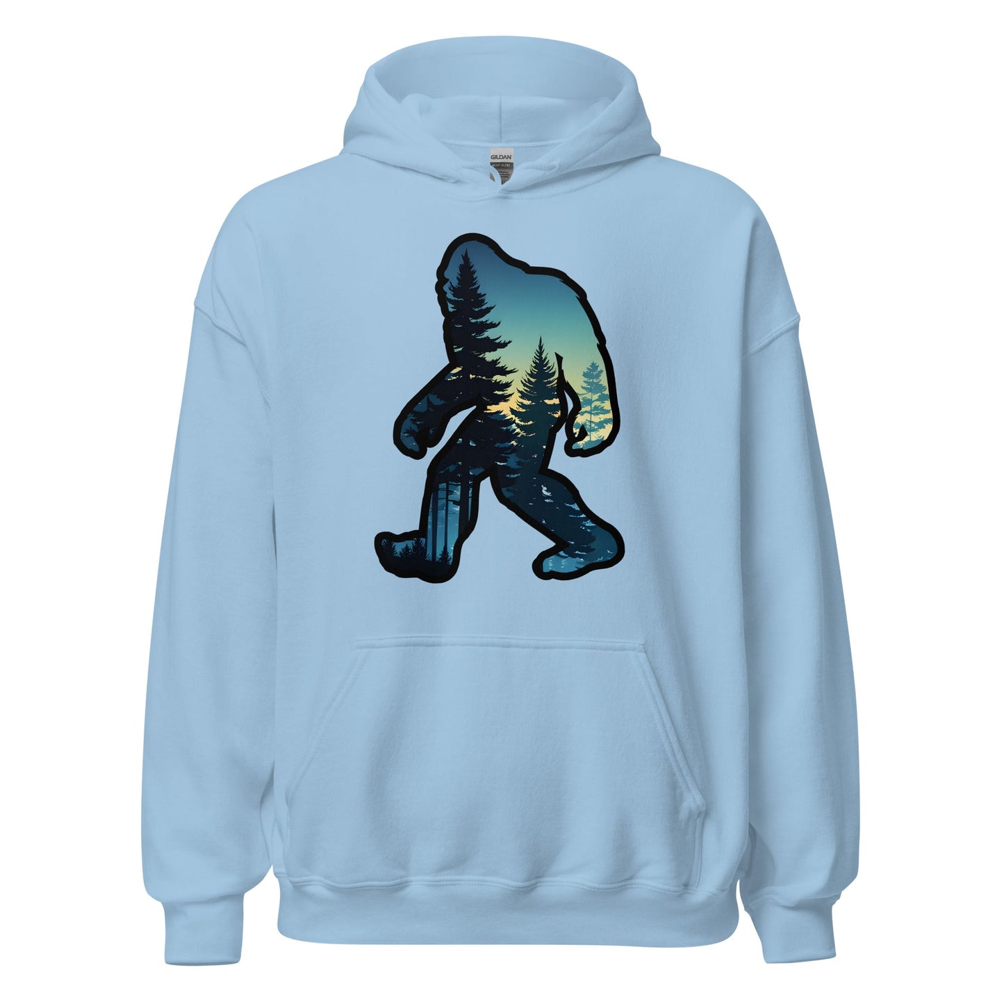 Bigfoot Sunset Forest Women's (Unisex) Hoodie - Hoodies - Discovery Co.