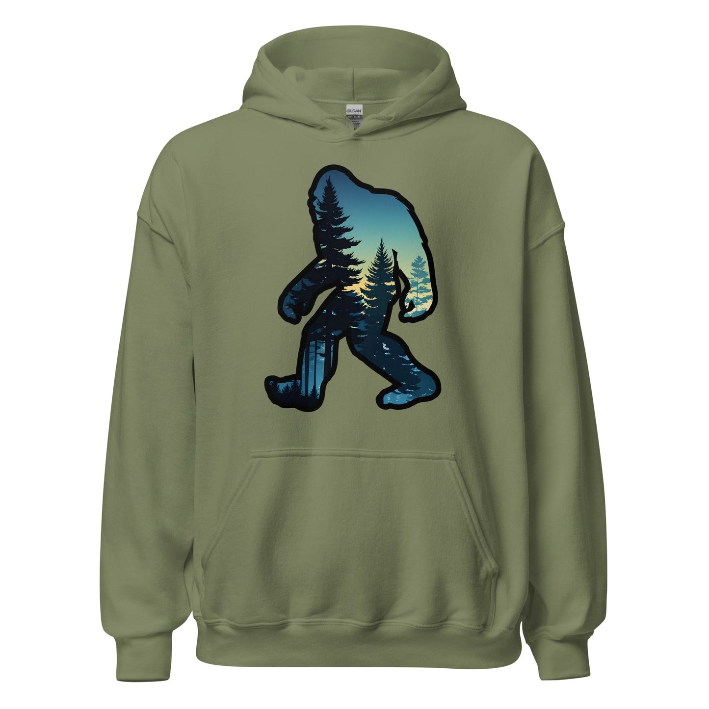 Bigfoot Sunset Forest Women's (Unisex) Hoodie - Hoodies - Discovery Co.