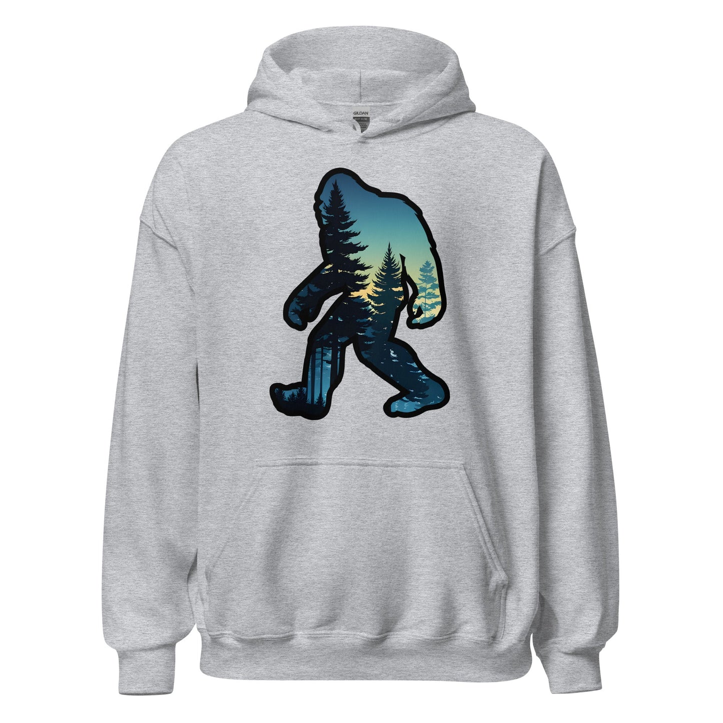 Bigfoot Sunset Forest Women's (Unisex) Hoodie - Hoodies - Discovery Co.