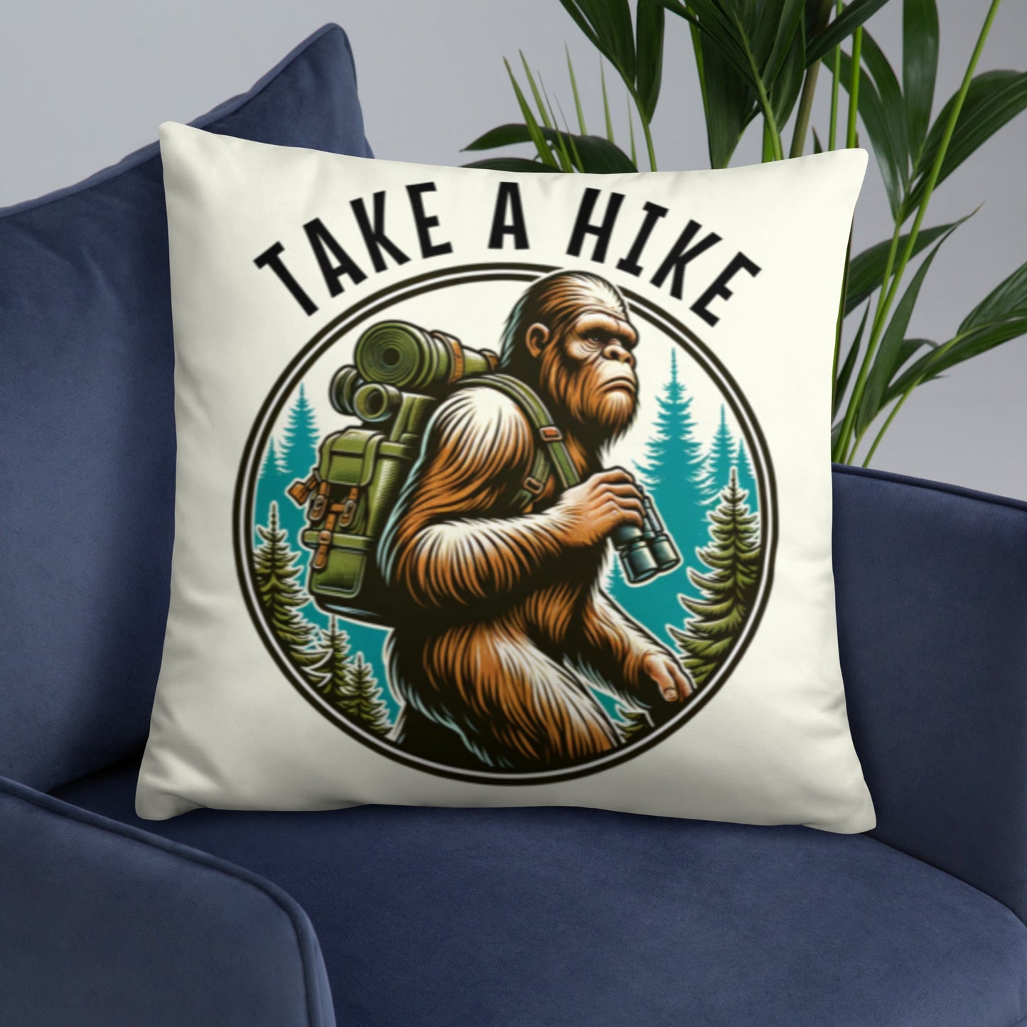 Bigfoot Take A Hike Basic Pillow - Pillows - Discovery Co.