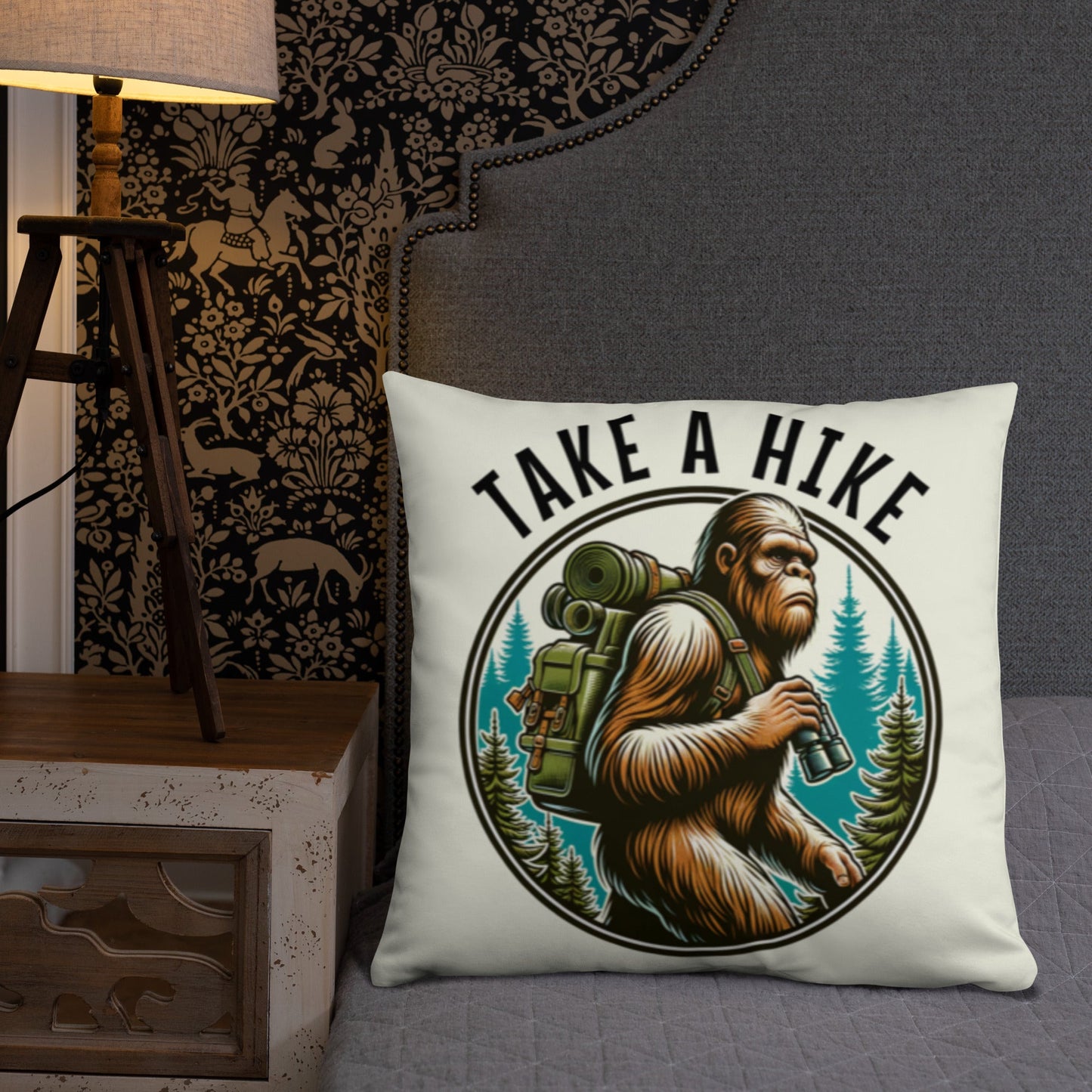 Bigfoot Take A Hike Basic Pillow - Pillows - Discovery Co.