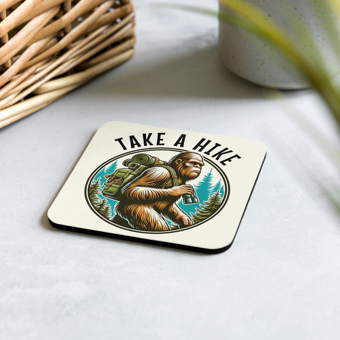 Bigfoot Take A Hike Cork - Back Coaster - Coasters - Discovery Co.