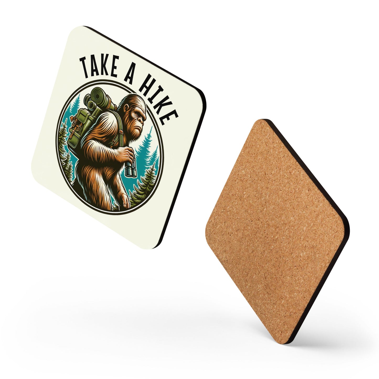 Bigfoot Take A Hike Cork - Back Coaster - Coasters - Discovery Co.