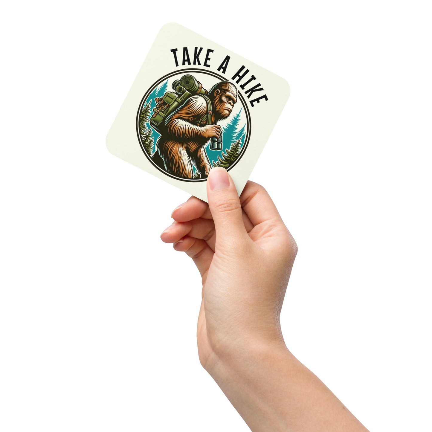 Bigfoot Take A Hike Cork - Back Coaster - Coasters - Discovery Co.