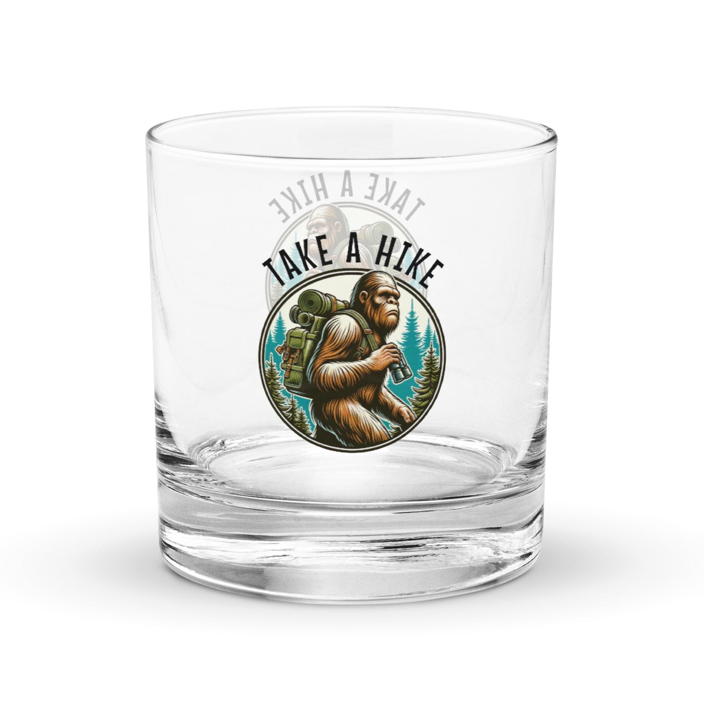 Bigfoot Take A Hike Rocks Glass - Rocks Glass - Discovery Co.