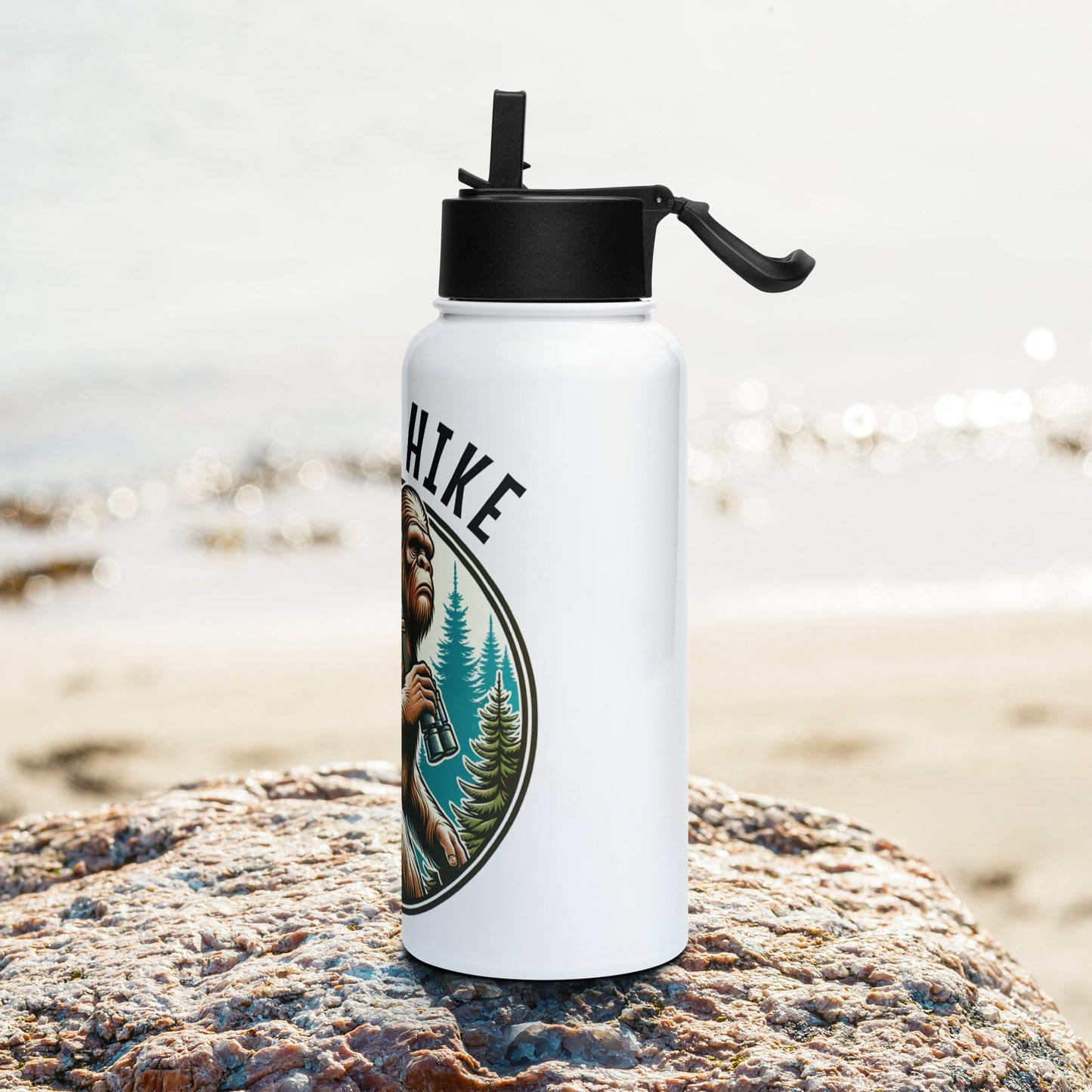 Bigfoot Take A Hike Stainless Steel Water Bottle With Straw Lid - Stainless Steel Water Bottle With Straw Lid - Discovery Co.