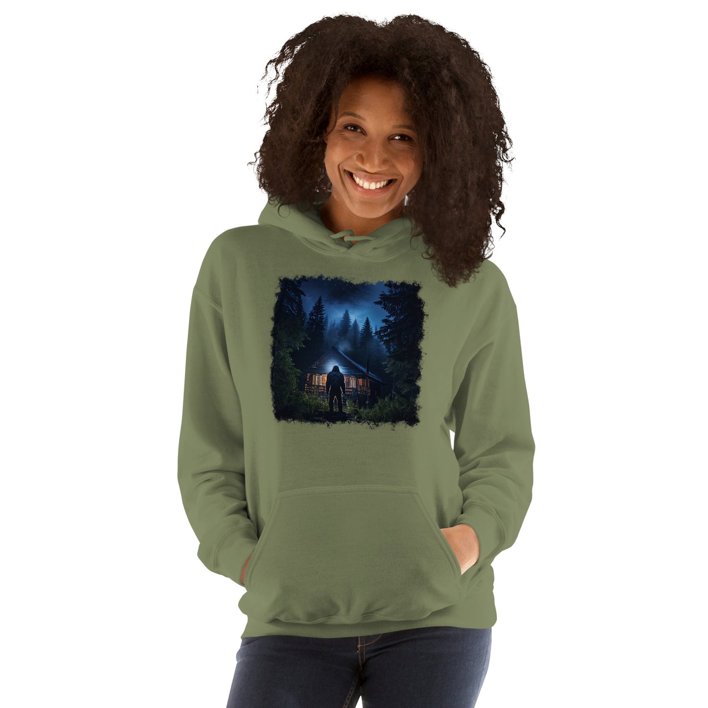 Bigfoot Visit Women's (Unisex) Hoodie - Hoodies - Discovery Co.