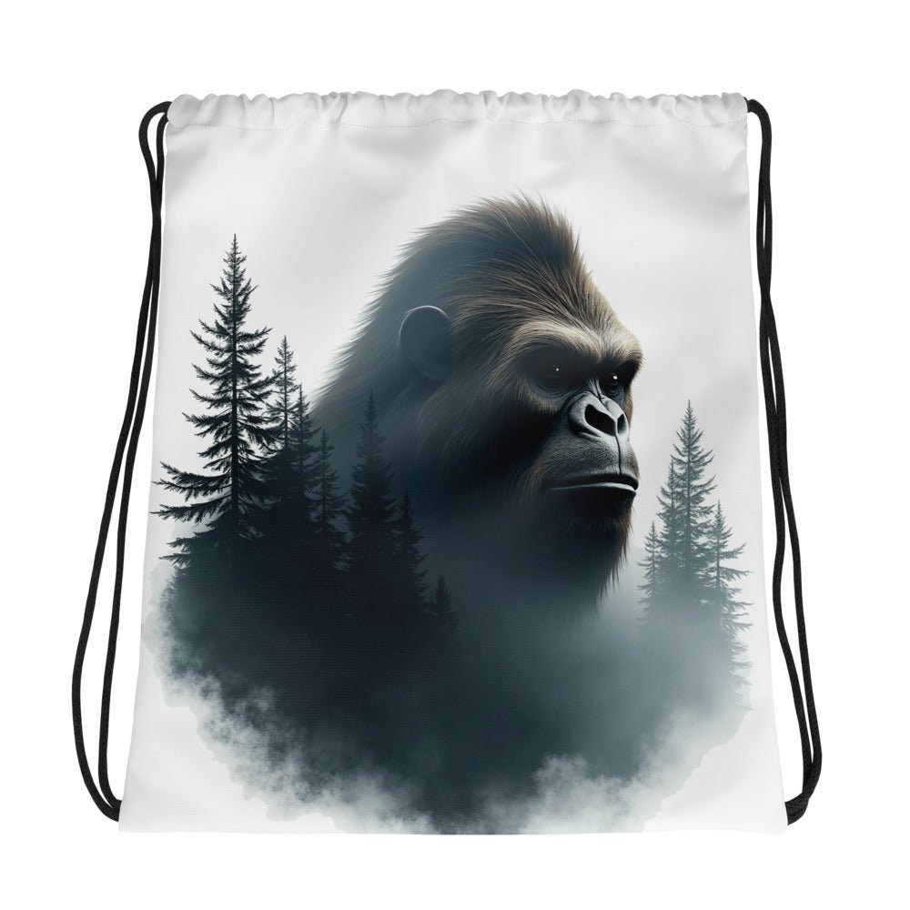 Bigfoot Watching Drawstring Bag - Drawstring Bag - Discovery Co.