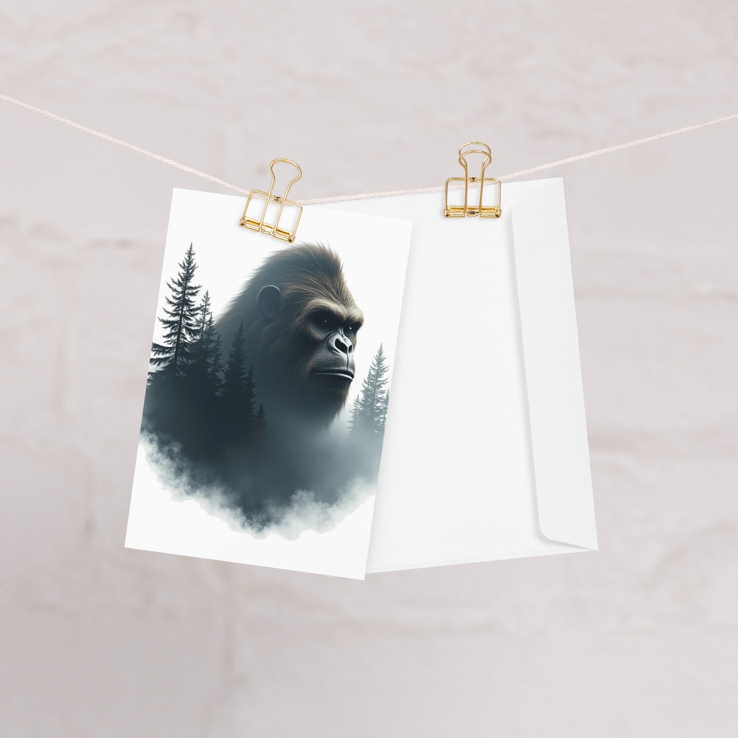 Bigfoot Watching Greeting Card - Greeting Card - Discovery Co.