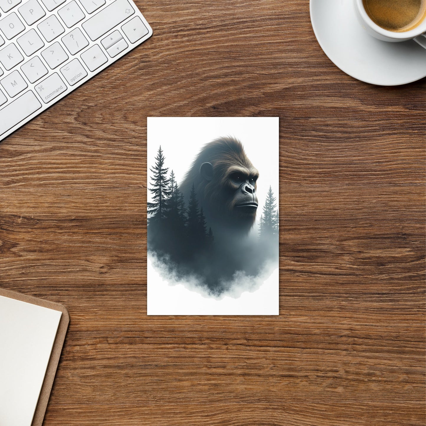 Bigfoot Watching Greeting Card - Greeting Card - Discovery Co.