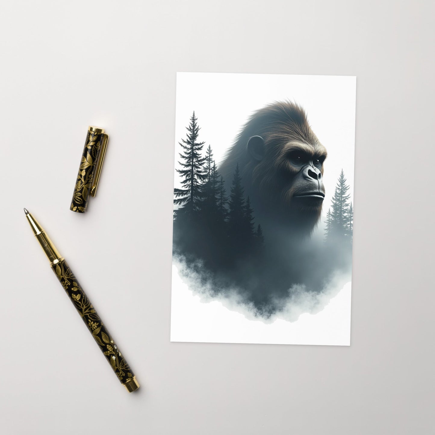 Bigfoot Watching Greeting Card - Greeting Card - Discovery Co.