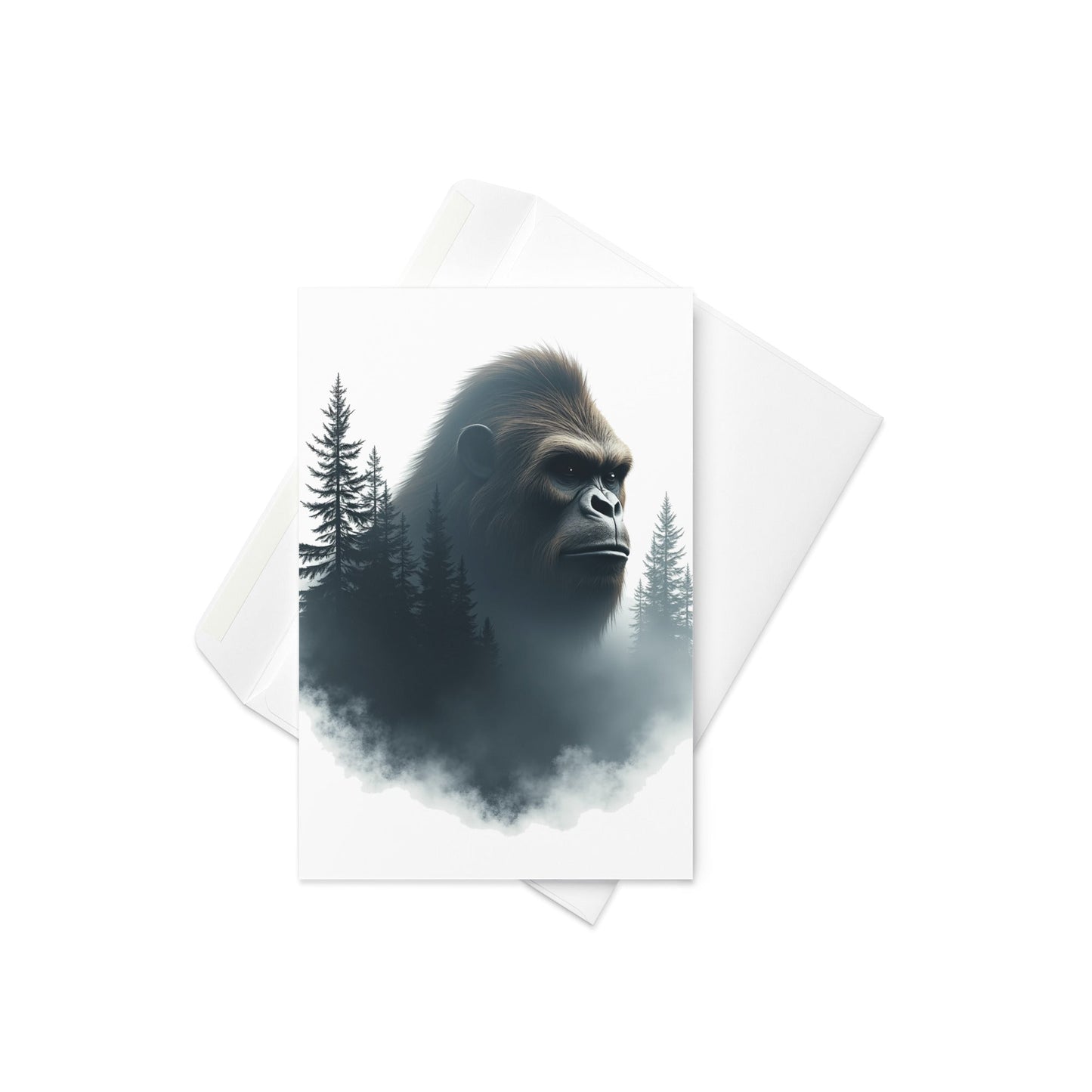 Bigfoot Watching Greeting Card - Greeting Card - Discovery Co.