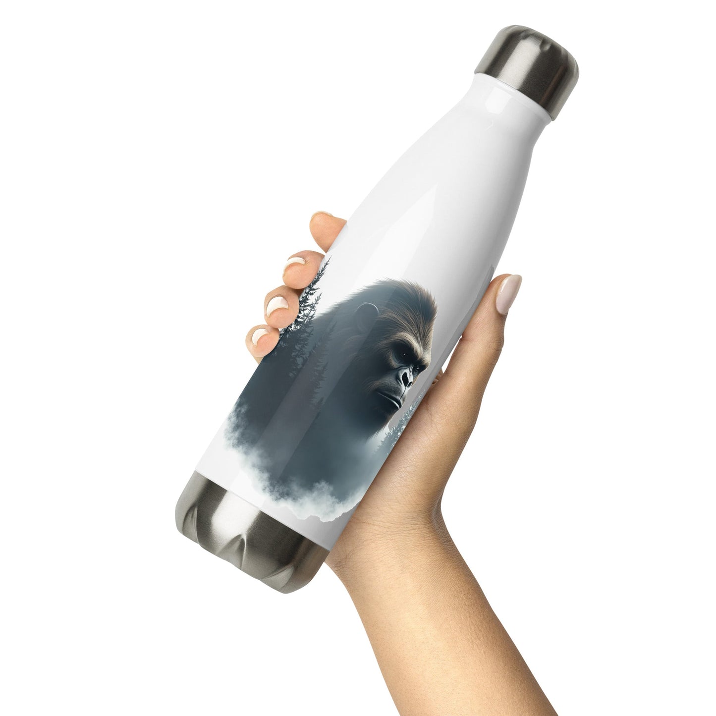 Bigfoot Watching Stainless Steel Water Bottle - Stainless Steel Water Bottle - Discovery Co.