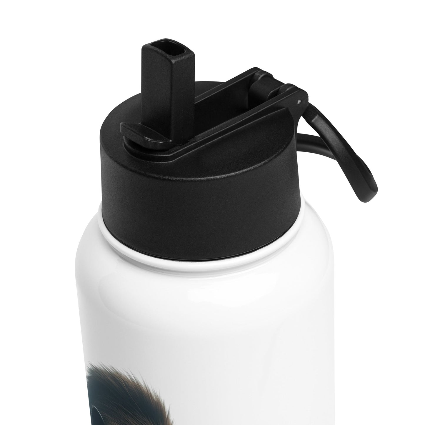 Bigfoot Watching Stainless Steel Water Bottle With Straw Lid - Stainless Steel Water Bottle With Straw Lid - Discovery Co.
