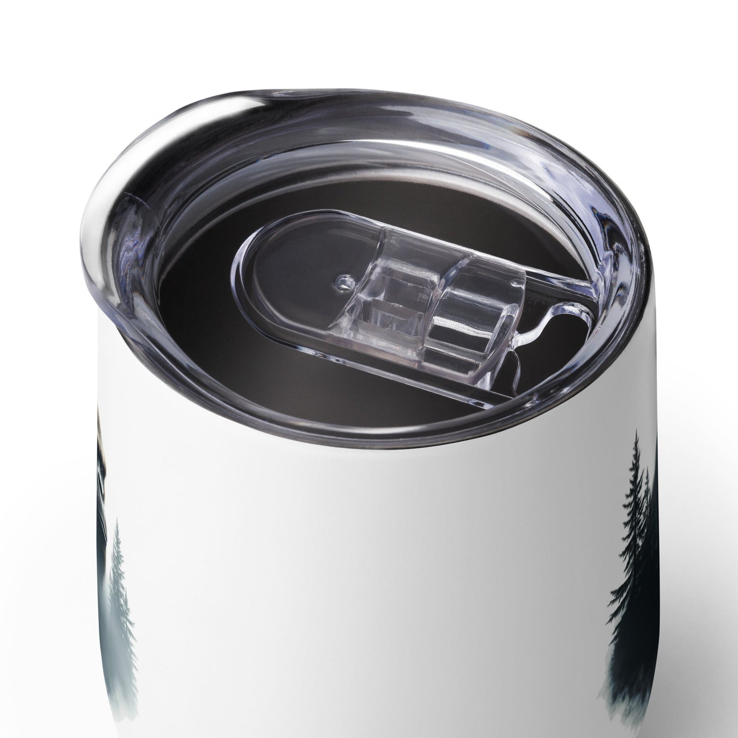 Bigfoot Watching Stainless Steel Wine Tumbler - Steel Tumbler - Discovery Co.