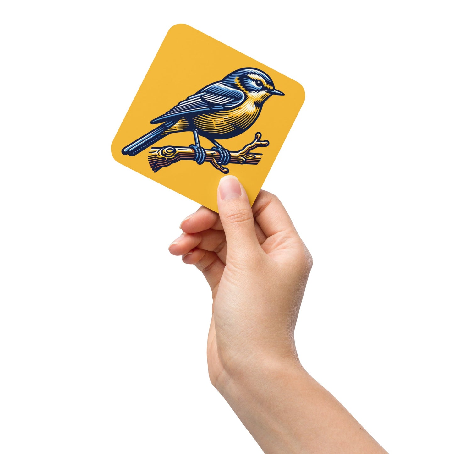 Bird III Cork - Back Coaster - Coasters - Discovery Co.