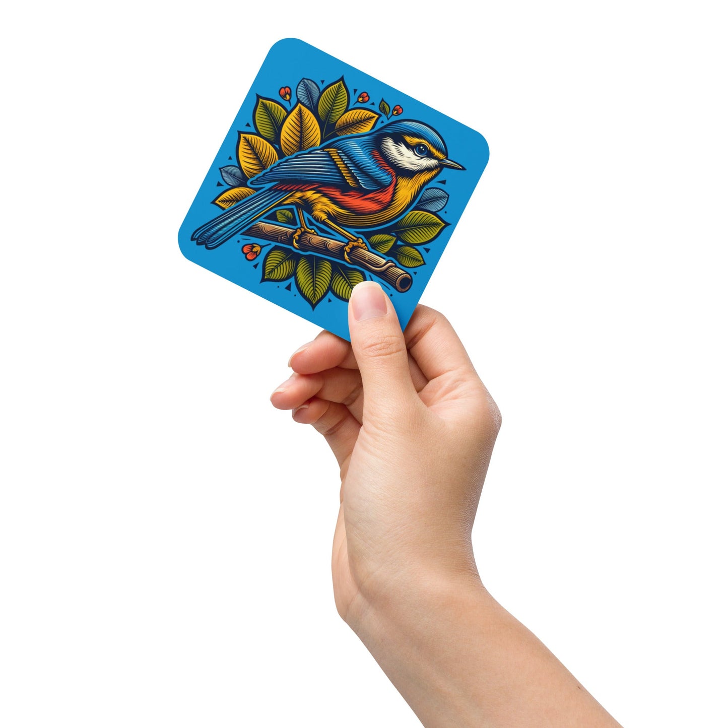 Bird IV Cork - Back Coaster - Coasters - Discovery Co.