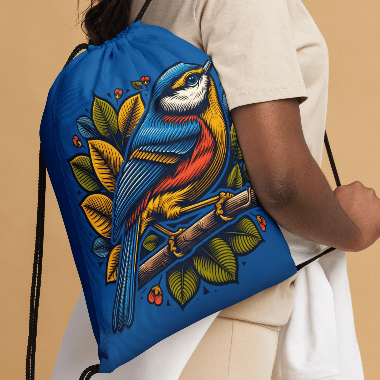 Bird IV Drawstring Bag - Drawstring Bag - Discovery Co.