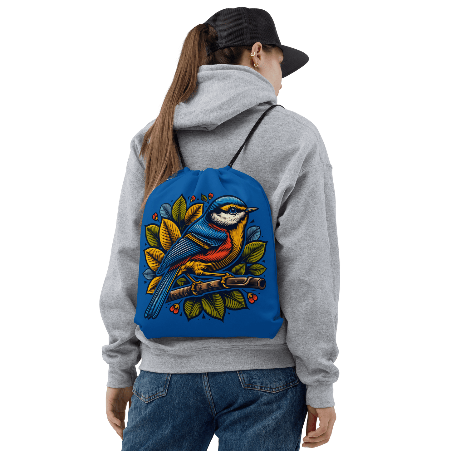 Bird IV Drawstring Bag - Drawstring Bag - Discovery Co.