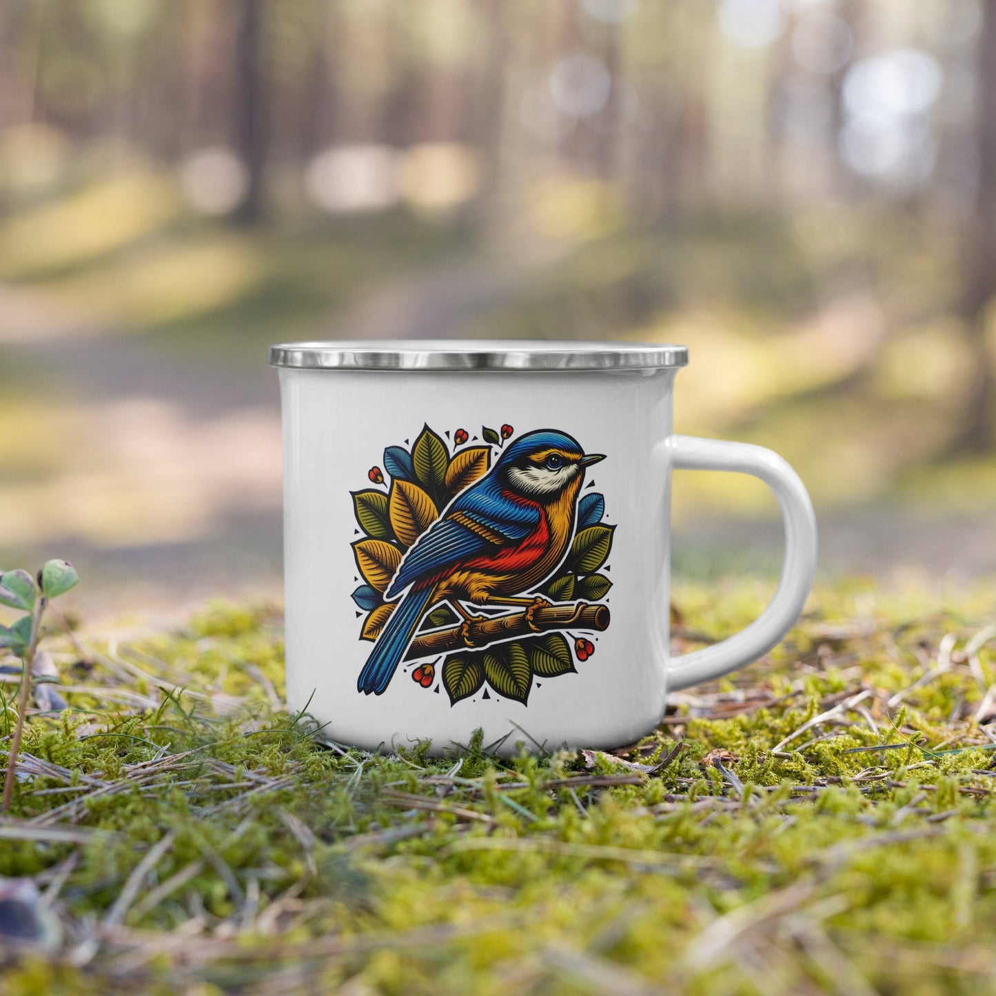 Bird IV Enamel Mug - Mugs - Discovery Co.