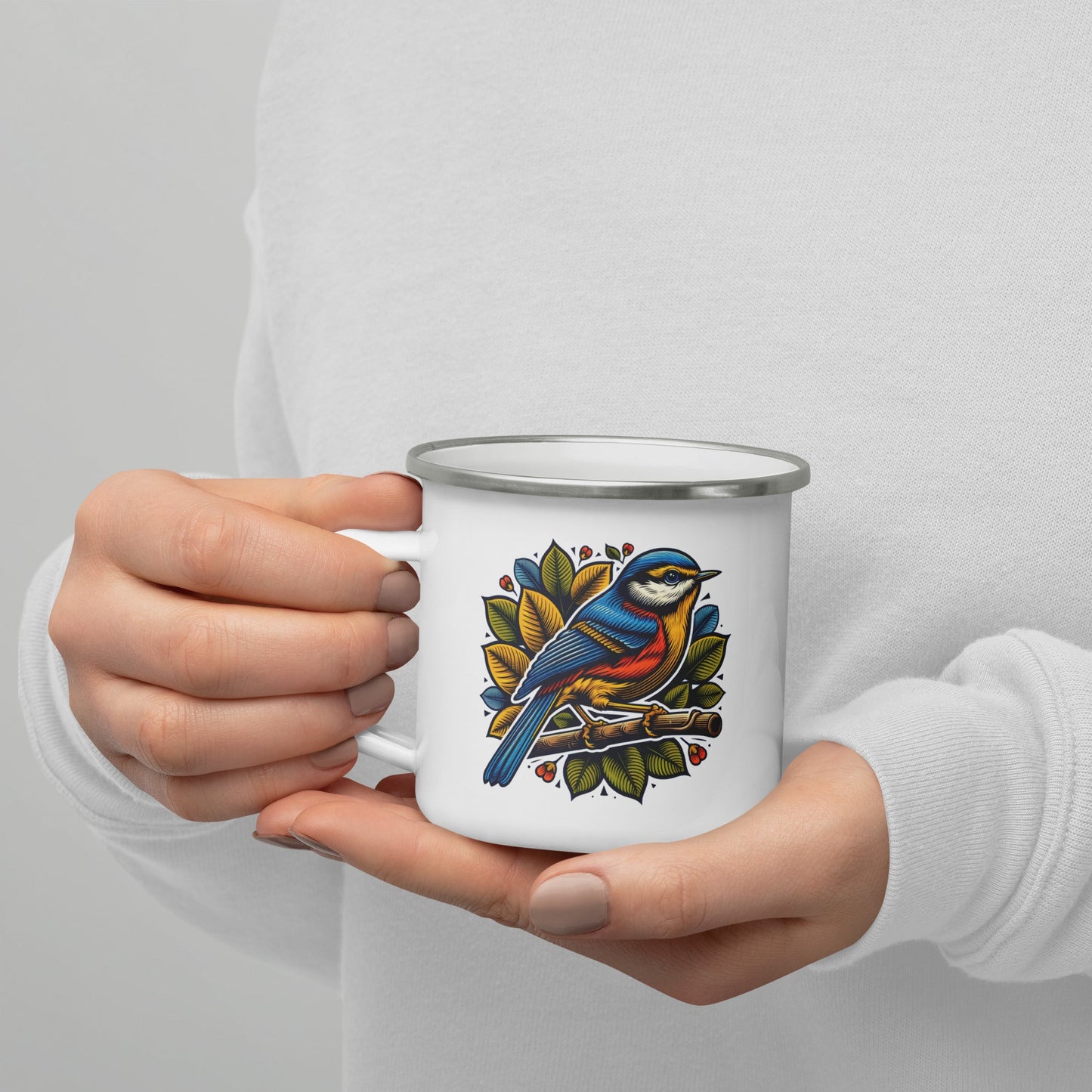 Bird IV Enamel Mug - Mugs - Discovery Co.