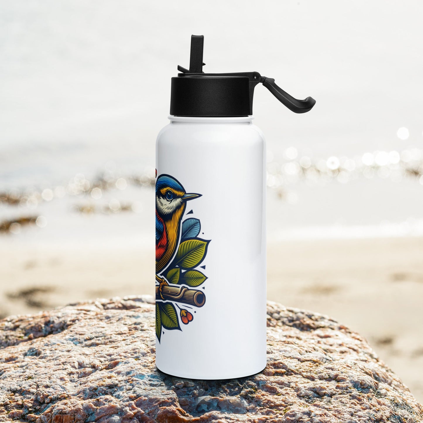 Bird IV Stainless Steel Water Bottle With Straw Lid - Stainless Steel Water Bottle With Straw Lid - Discovery Co.