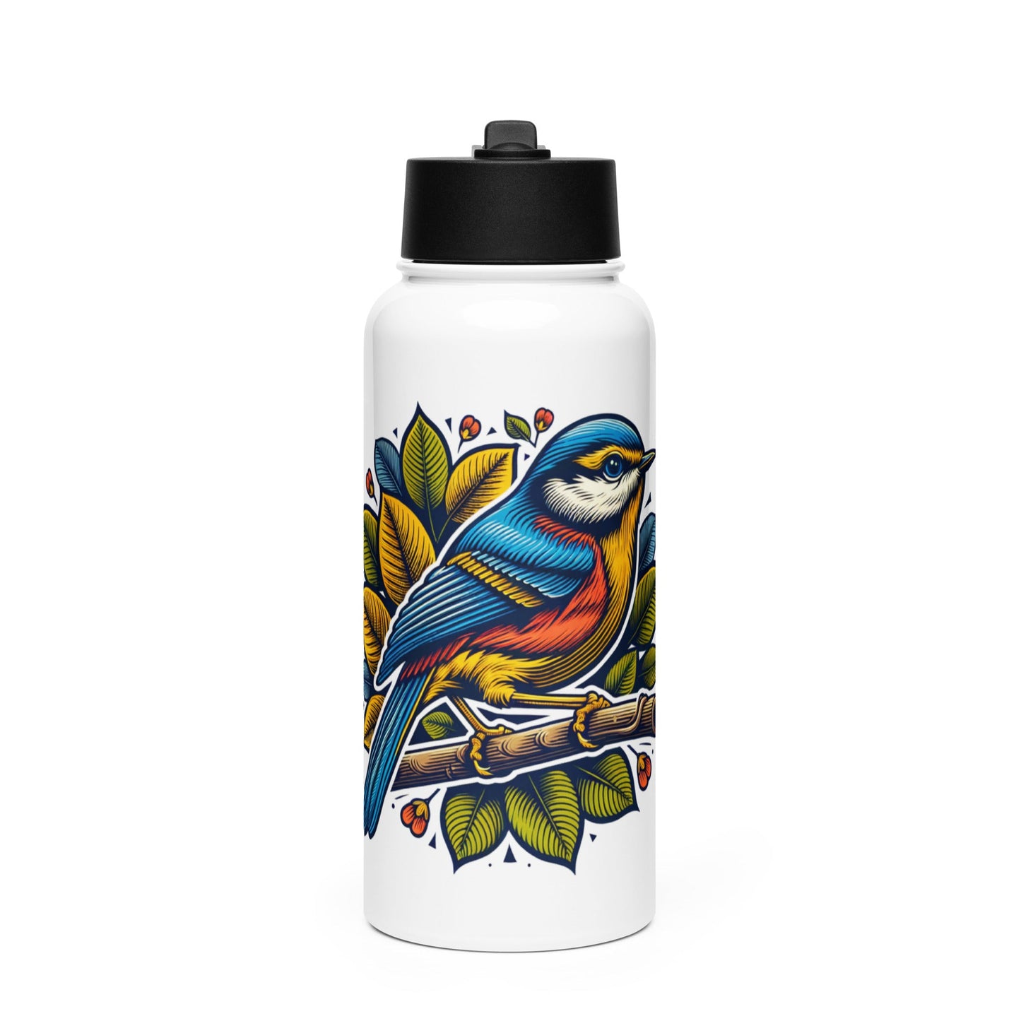 Bird IV Stainless Steel Water Bottle With Straw Lid - Stainless Steel Water Bottle With Straw Lid - Discovery Co.