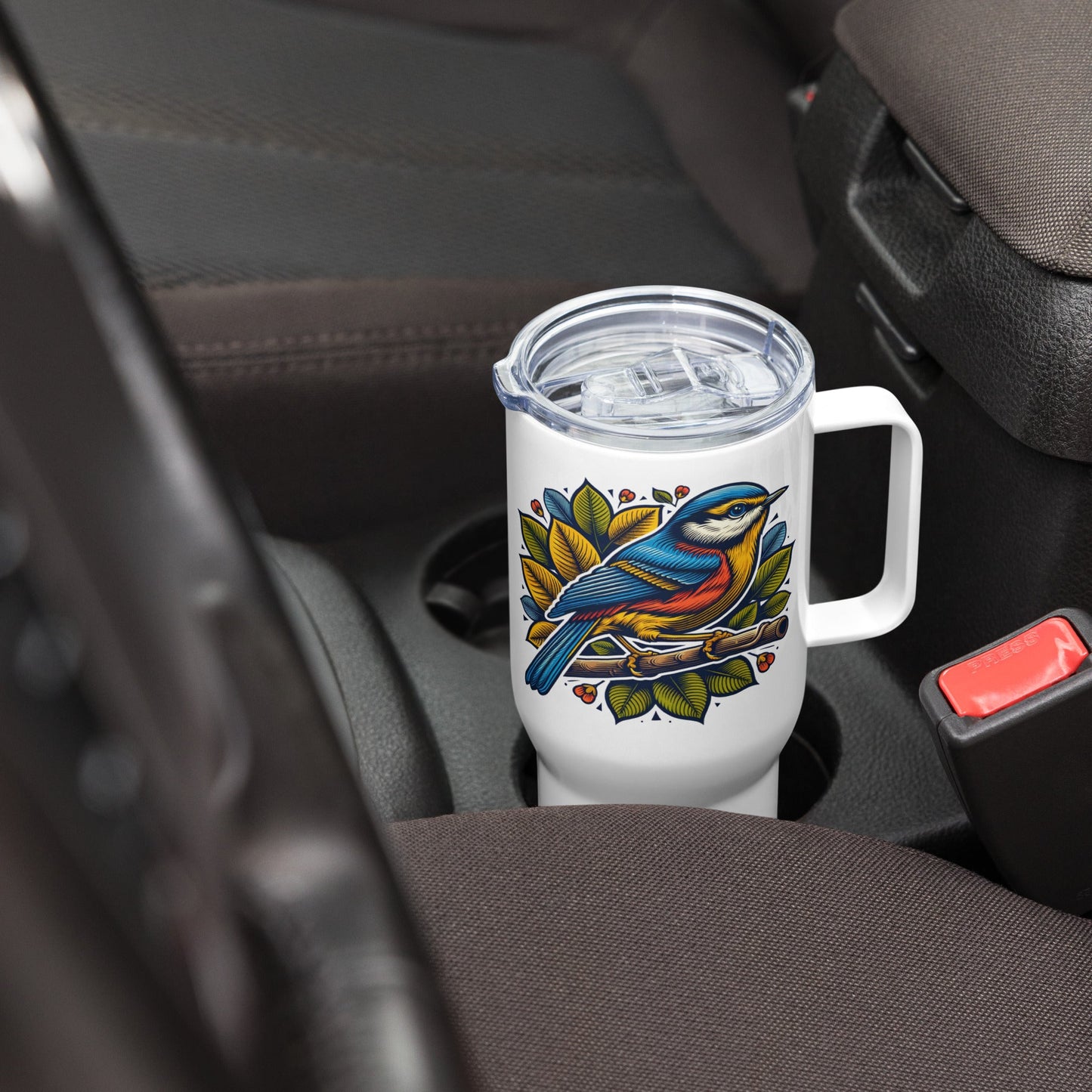 Bird IV Travel Mug With Handle (25 oz and 40 oz) - Travel Mug - Discovery Co.