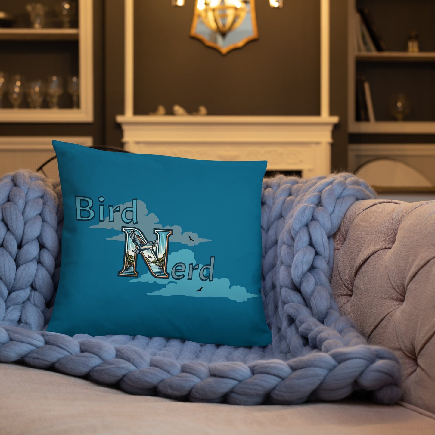 Bird Nerd Basic Pillow - Pillows - Discovery Co.
