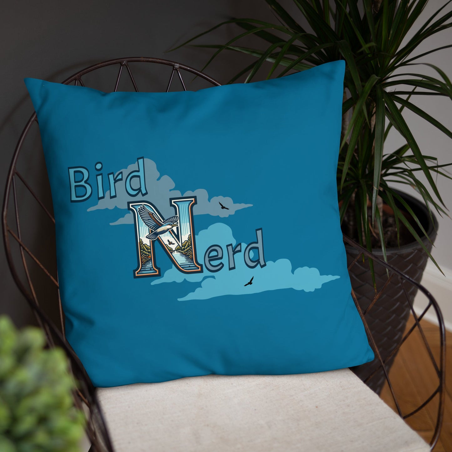 Bird Nerd Basic Pillow - Pillows - Discovery Co.