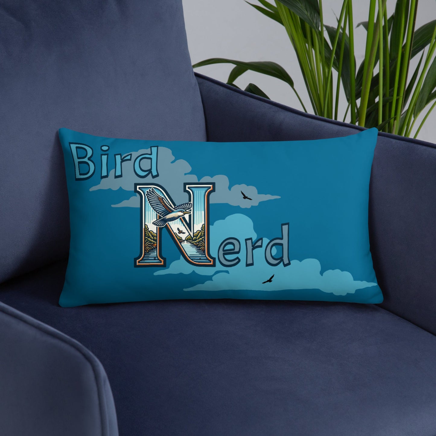 Bird Nerd Basic Pillow - Pillows - Discovery Co.