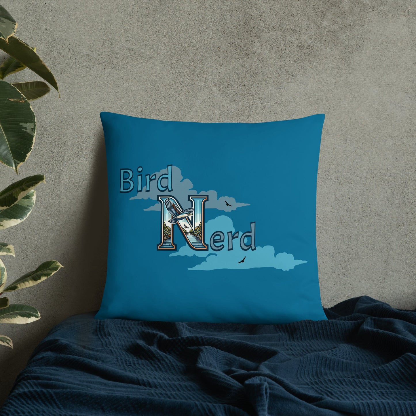 Bird Nerd Basic Pillow - Pillows - Discovery Co.