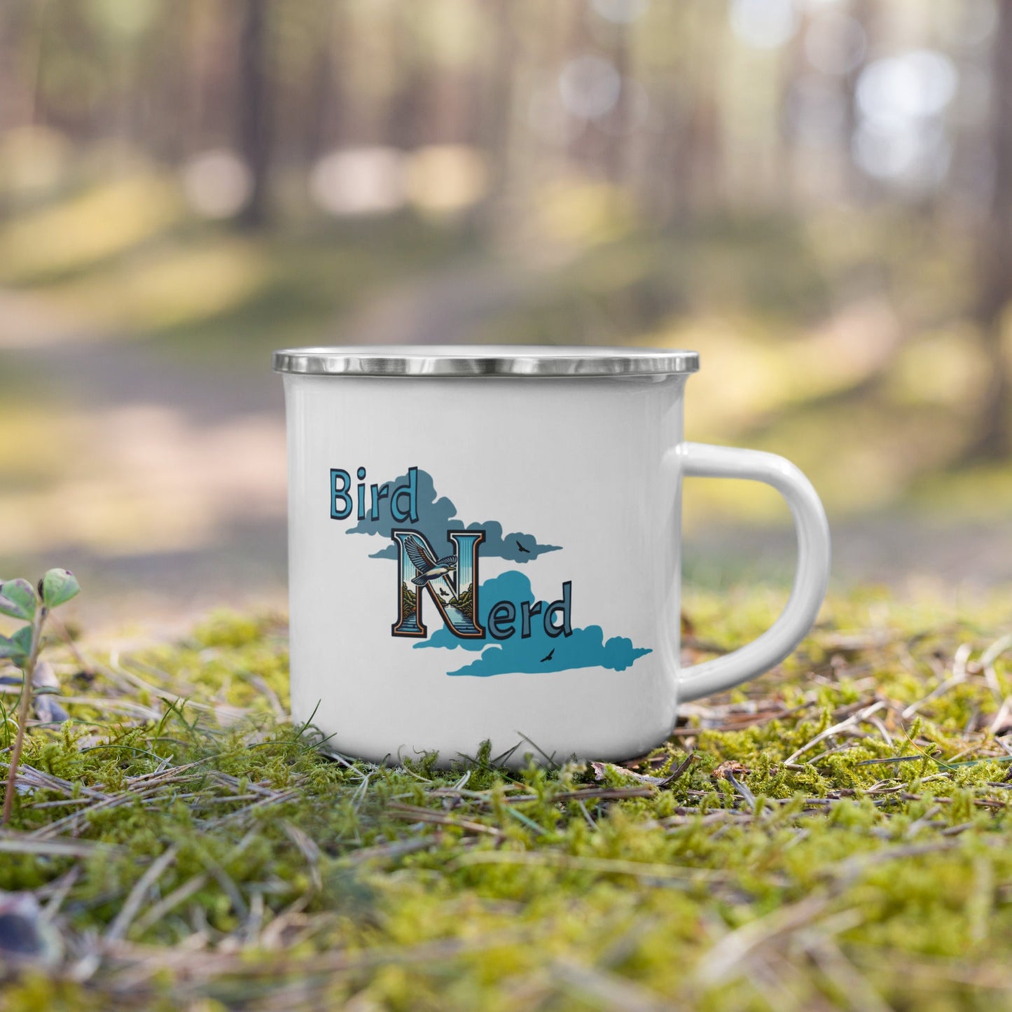 Bird Nerd Enamel Mug - Mugs - Discovery Co.