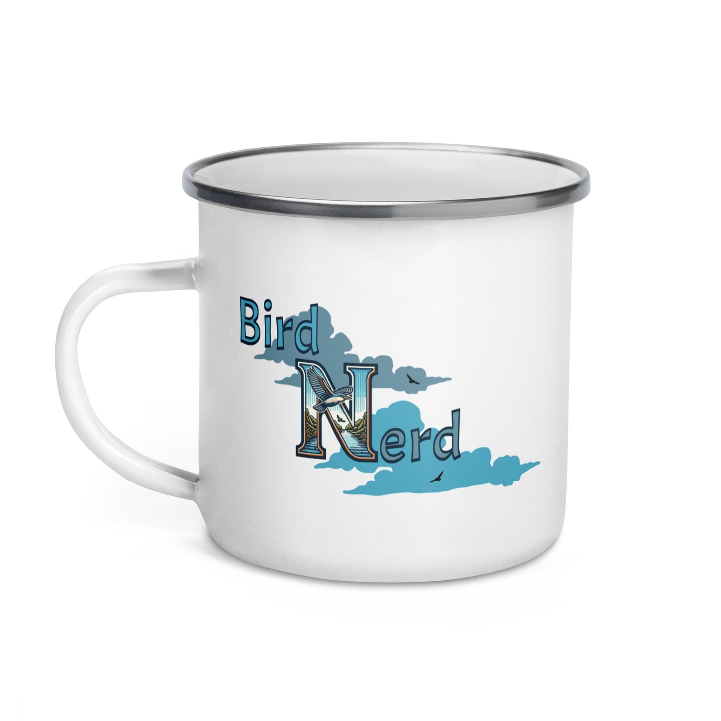 Bird Nerd Enamel Mug - Mugs - Discovery Co.