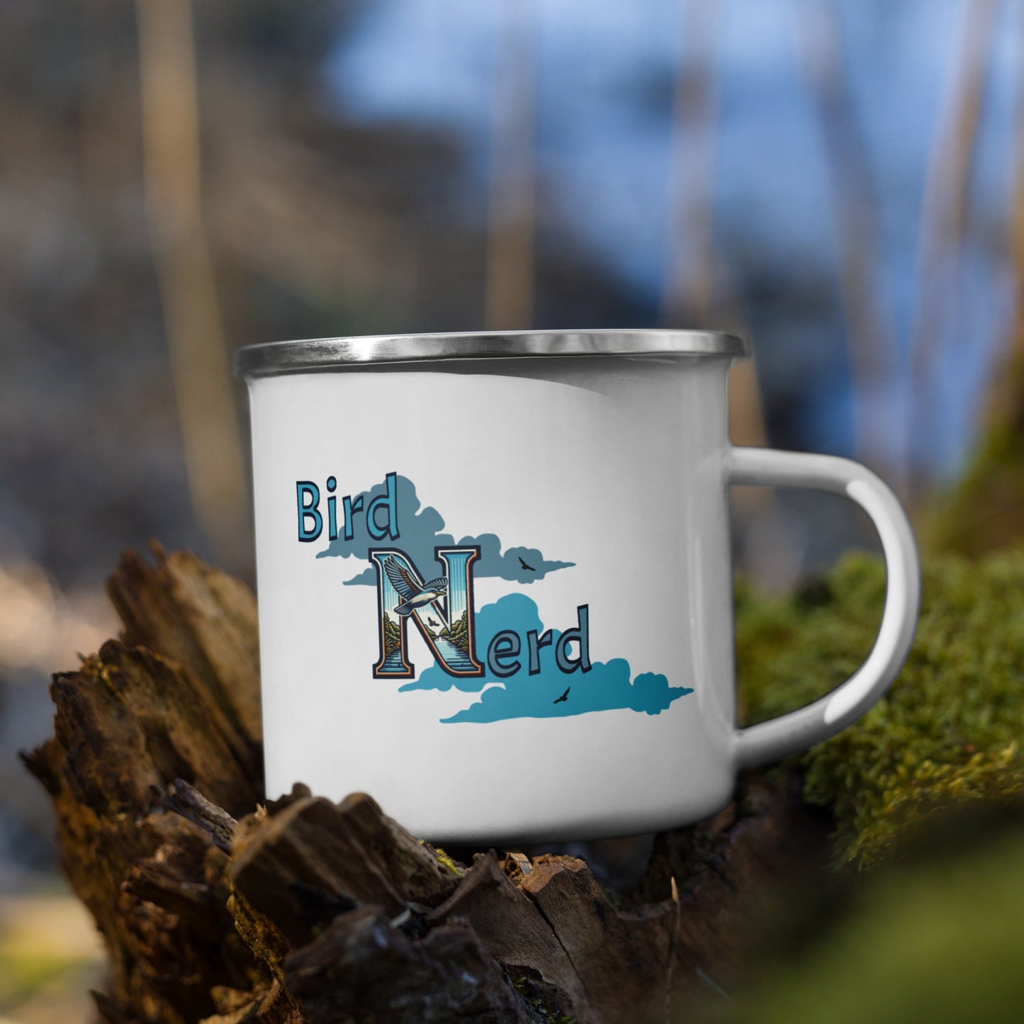 Bird Nerd Enamel Mug - Mugs - Discovery Co.