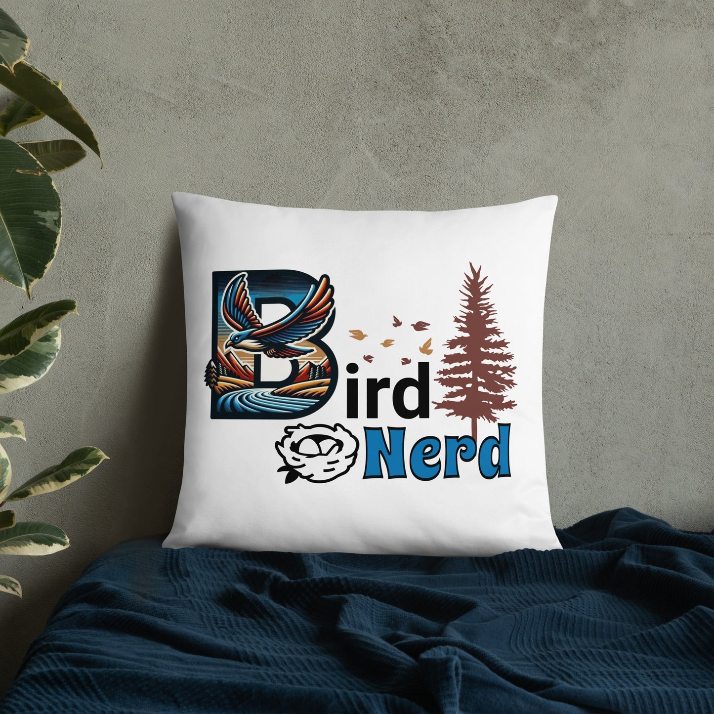 Bird Nerd II Basic Pillow - Pillows - Discovery Co.