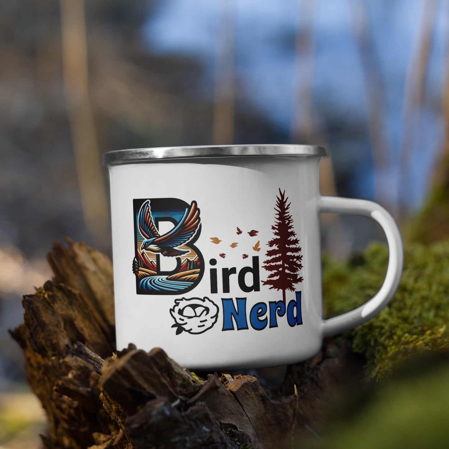 Bird Nerd II Enamel Mug - Mugs - Discovery Co.