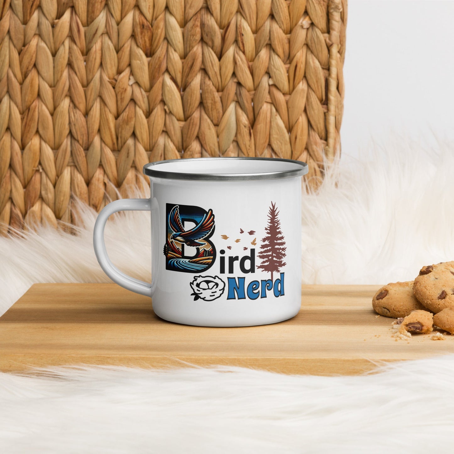 Bird Nerd II Enamel Mug - Mugs - Discovery Co.