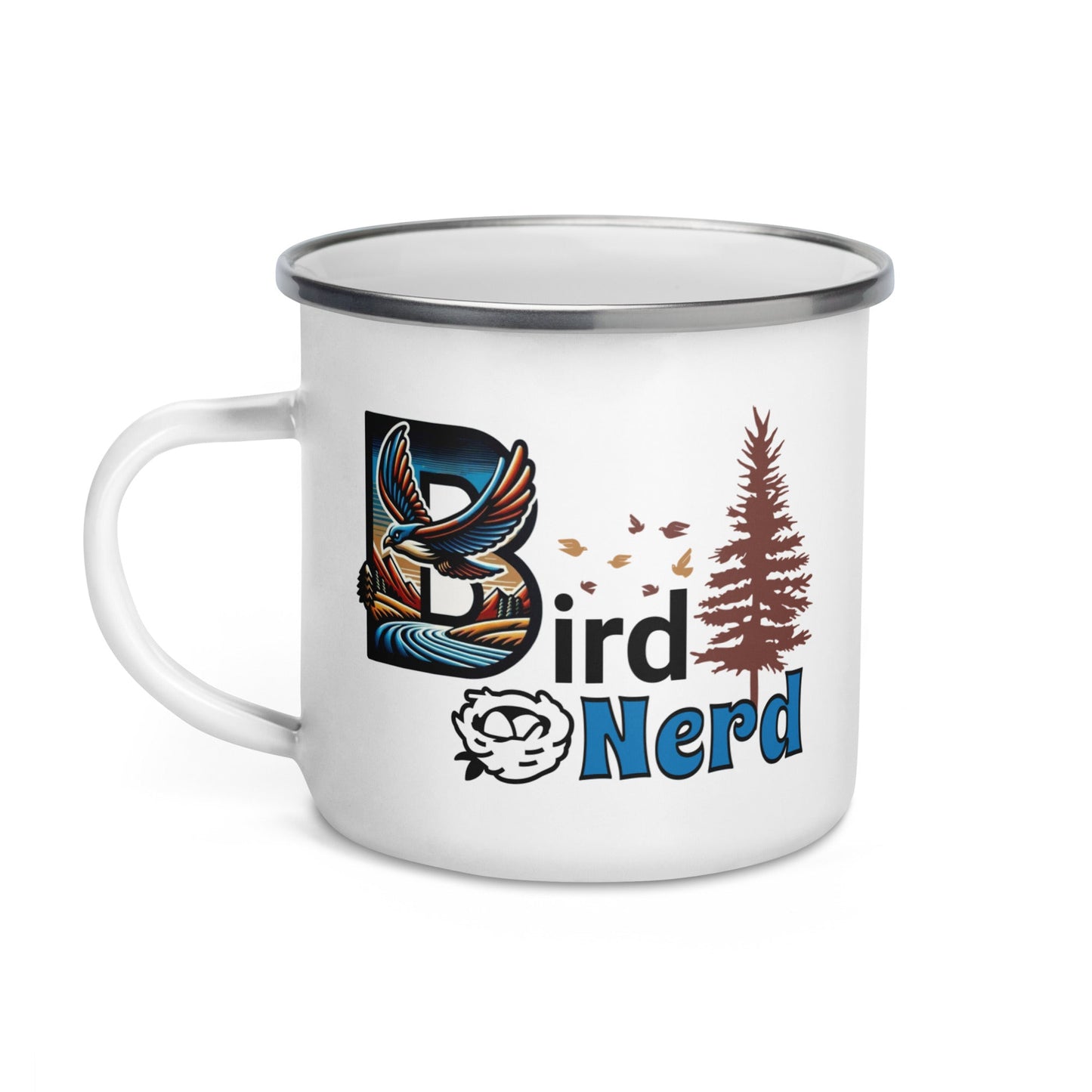 Bird Nerd II Enamel Mug - Mugs - Discovery Co.