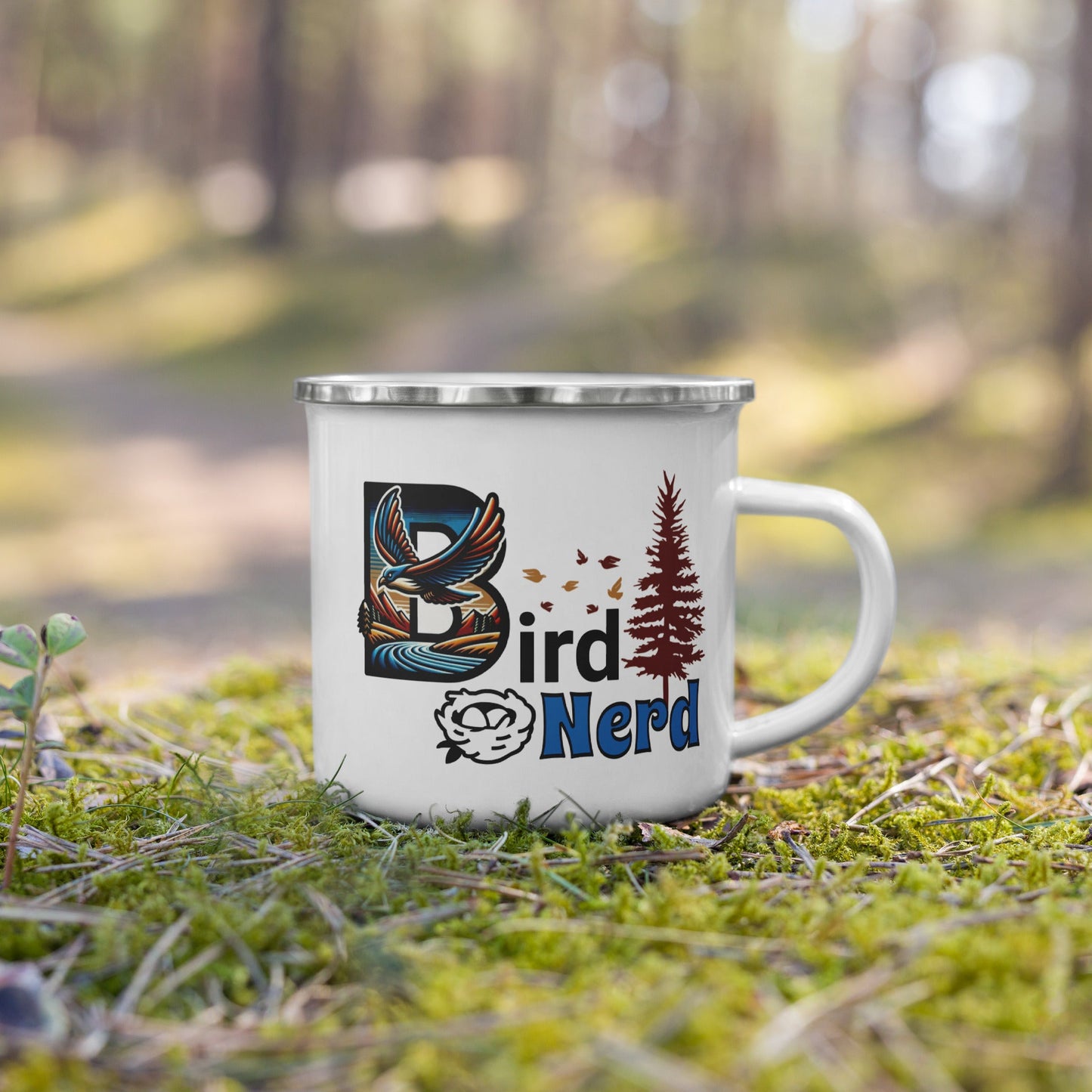 Bird Nerd II Enamel Mug - Mugs - Discovery Co.