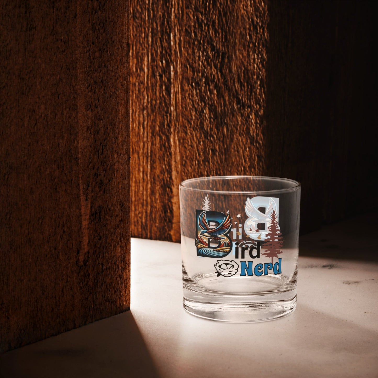 Bird Nerd II Rocks Glass - Rocks Glass - Discovery Co.