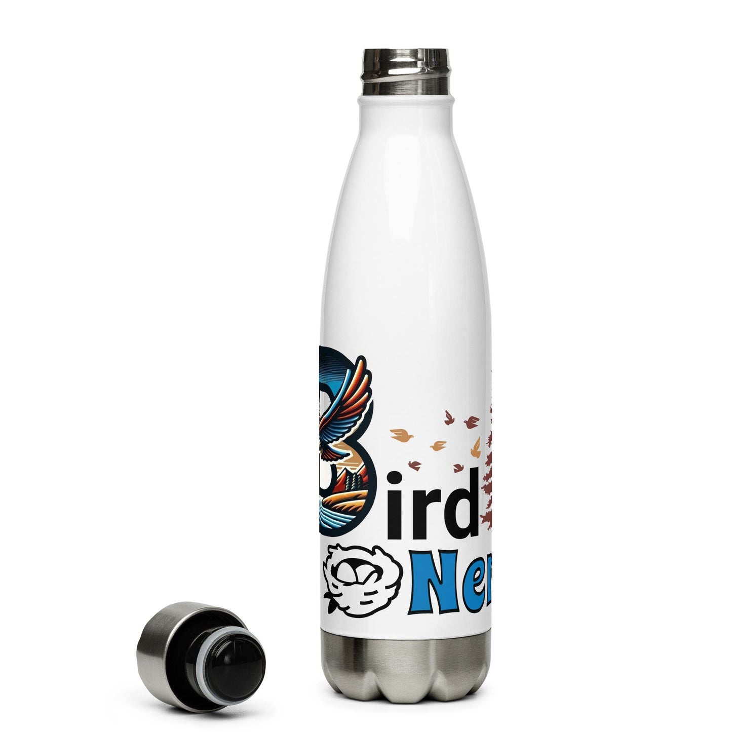 Bird Nerd II Stainless Steel Water Bottle - Stainless Steel Water Bottle - Discovery Co.