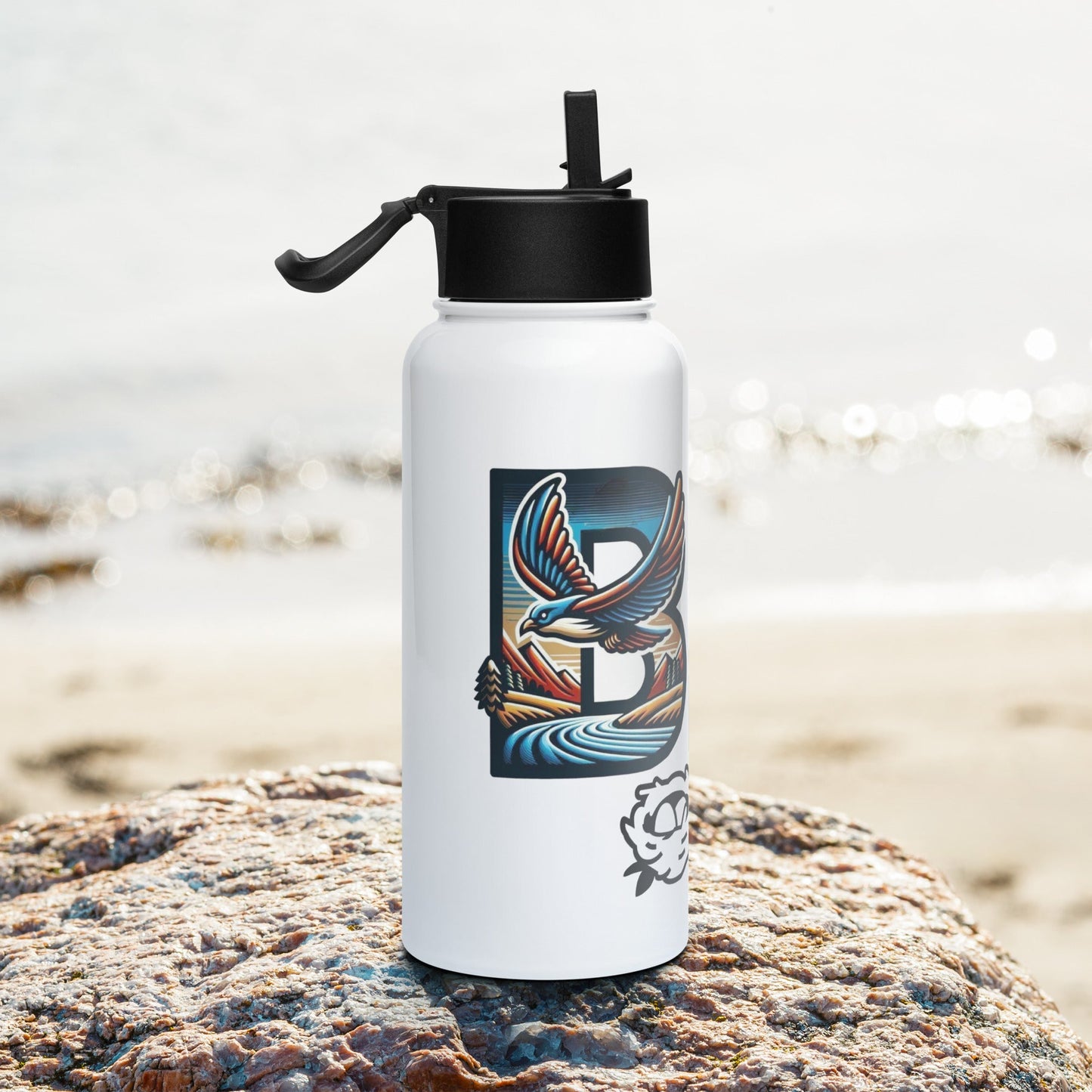 Bird Nerd II Stainless Steel Water Bottle With Straw Lid - Stainless Steel Water Bottle With Straw Lid - Discovery Co.