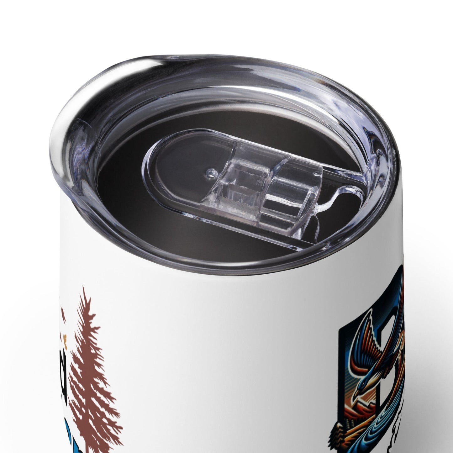Bird Nerd II Stainless Steel Wine Tumbler - Steel Tumbler - Discovery Co.