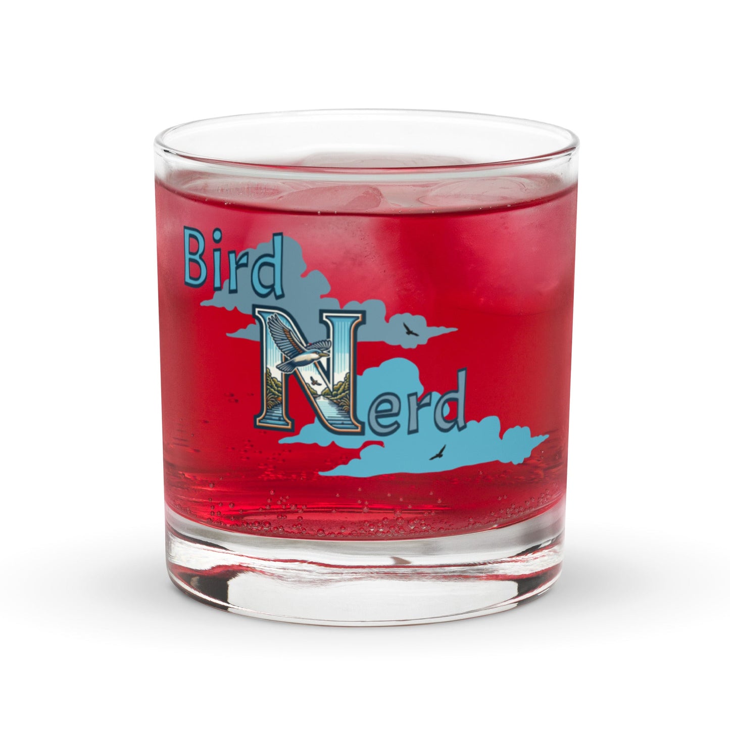 Bird Nerd Rocks Glass - Rocks Glass - Discovery Co.